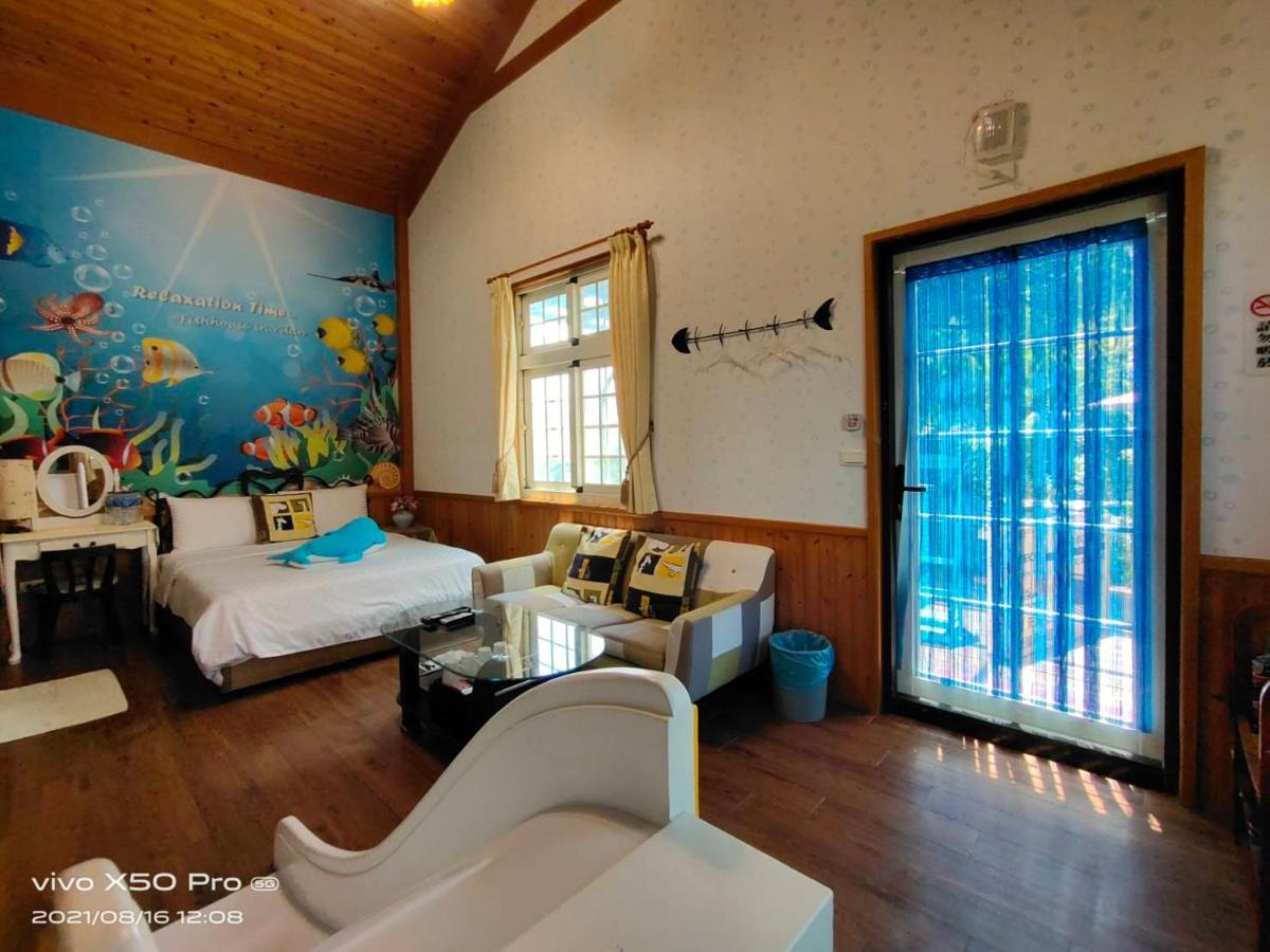 Ferienwohnung Fish House 宜蘭獨棟別墅 戲水池 生態diy 安農溪自行車 Dongshan  Exterior foto