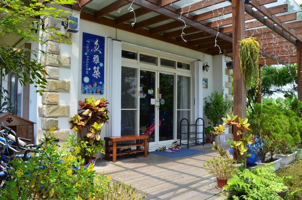 Ferienwohnung Fish House 宜蘭獨棟別墅 戲水池 生態diy 安農溪自行車 Dongshan  Exterior foto