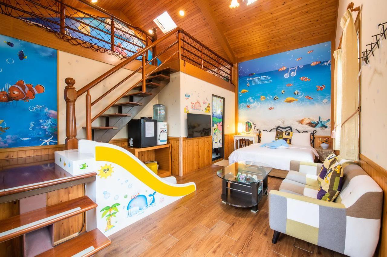 Ferienwohnung Fish House 宜蘭獨棟別墅 戲水池 生態diy 安農溪自行車 Dongshan  Exterior foto